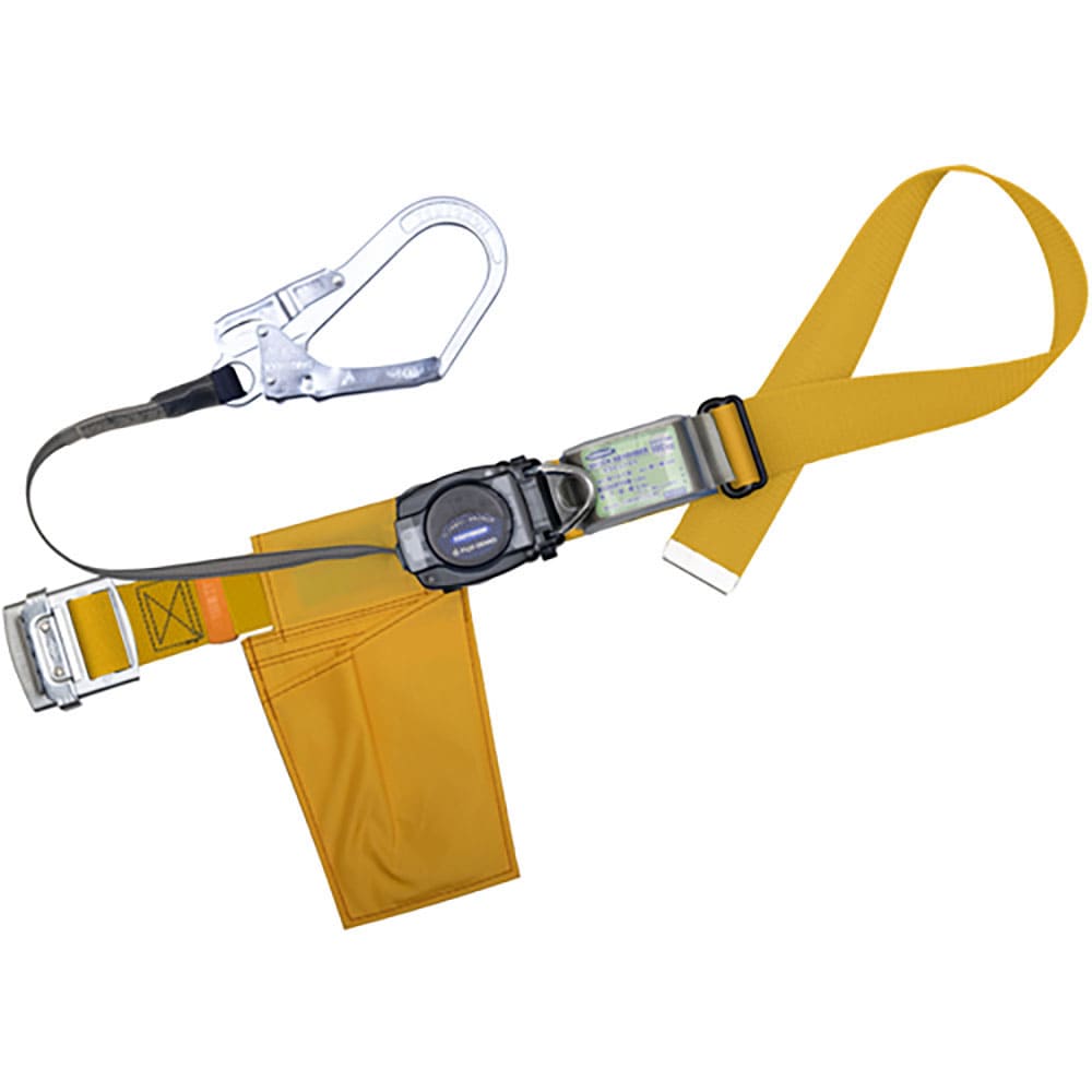 ＴＳＵＹＯＲＯＮ　胴ベルト型墜落制止用器具（巻取タイプ）ロック機構なし　リトラ　黄　Ｍサイズ　幅５＿