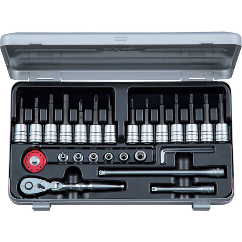 ＫＴＣ　６．３ｓｑ．Ｔ型いじり止めトルクス・Ｅ型トルクスヘキサゴンビットソケットレンチセット　ＴＢ＿