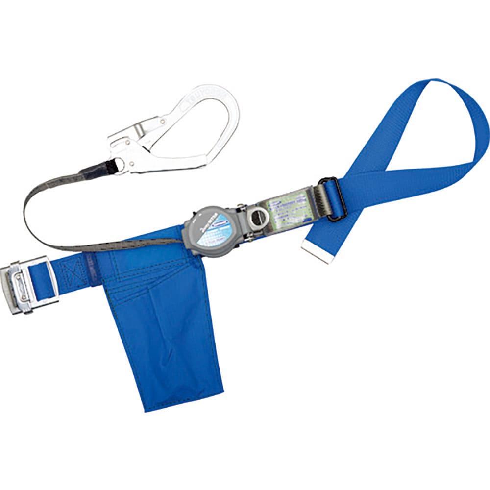 ＴＳＵＹＯＲＯＮ　胴ベルト型墜落制止用器具（巻取タイプ）ロック機構付き　２ＷＡＹリトラ　青　Ｌサイ＿