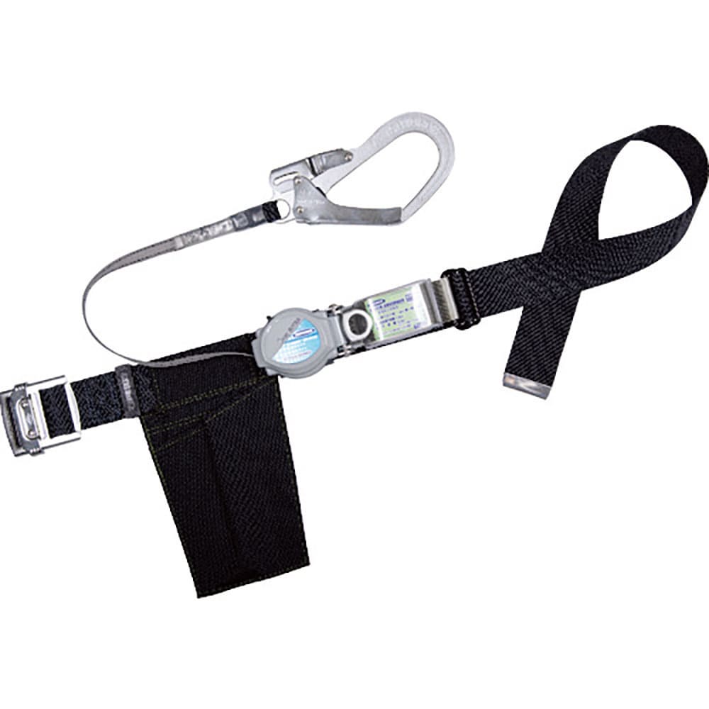 ＴＳＵＹＯＲＯＮ　胴ベルト型墜落制止用器具（巻取タイプ）ロック機構付き　２ＷＡＹリトラ　黒　Ｌサイ＿
