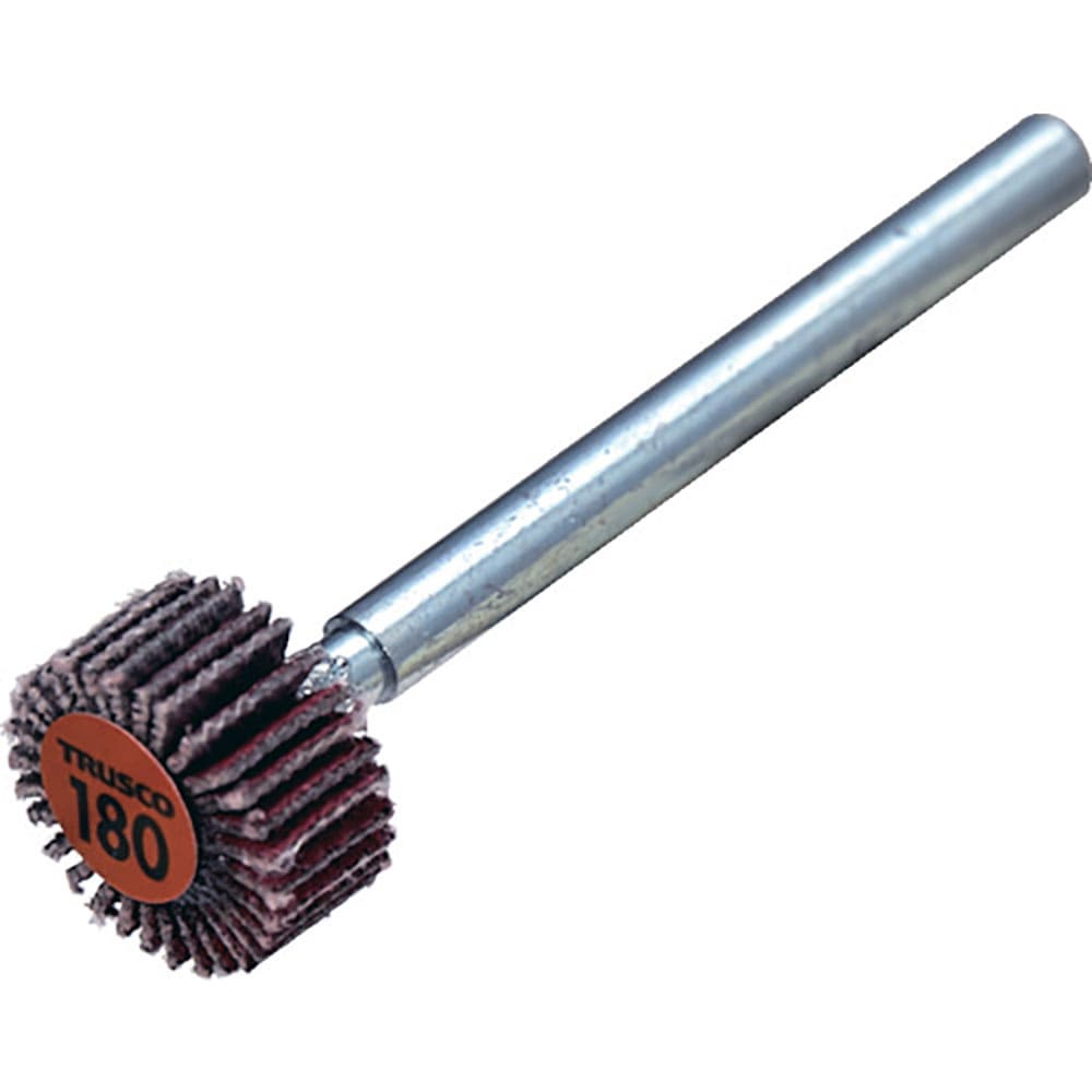 ＴＲＵＳＣＯ　セラミックフラップホイール　軸径３ｍｍ　＃１８０　外径１０×幅５×軸長３０　（１０個＿