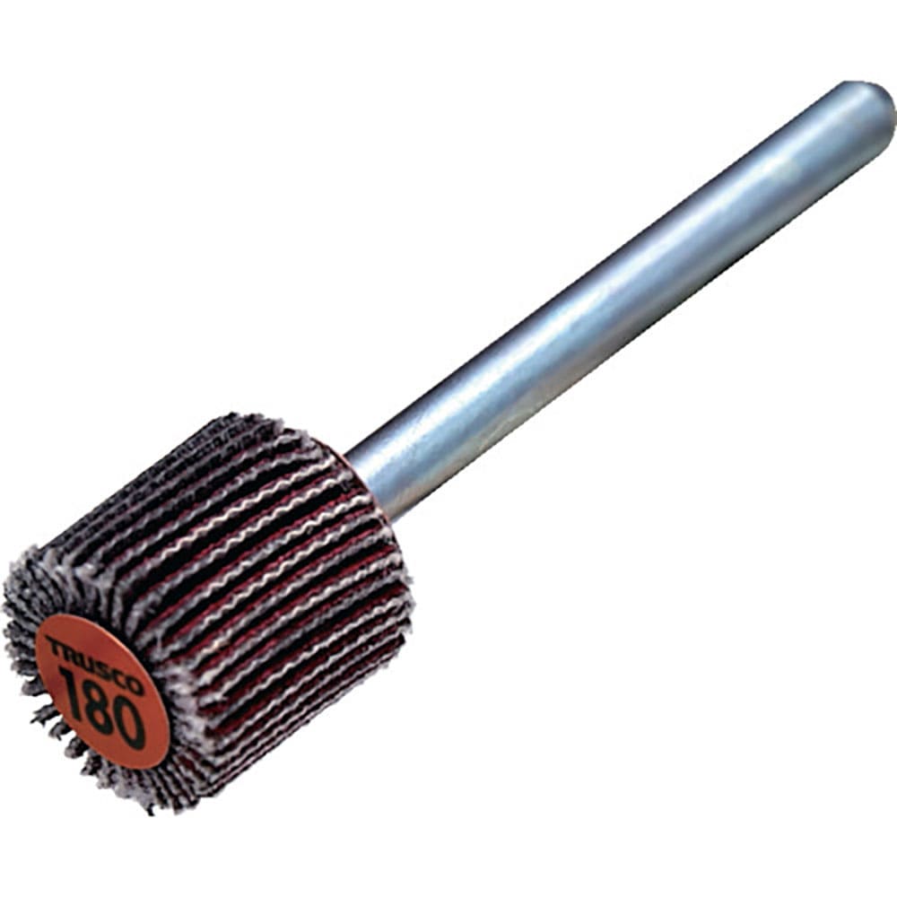 ＴＲＵＳＣＯ　セラミックフラップホイール　軸径３ｍｍ　＃１８０　外径１０×幅１０×軸長３０　（１０＿
