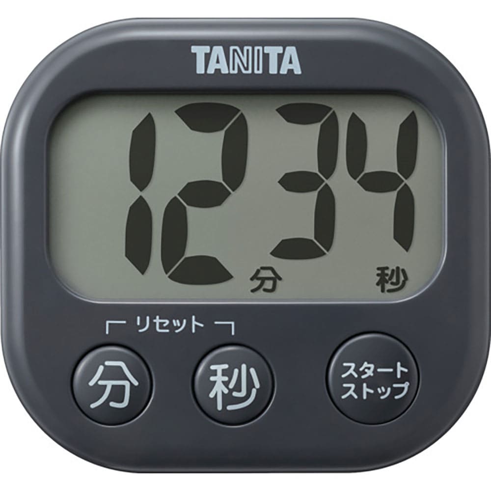 ＴＡＮＩＴＡ　抗菌でか見えタイマー　ＴＤ－４２９－ＧＹ　ＴＤ－４２９－ＧＹ＿
