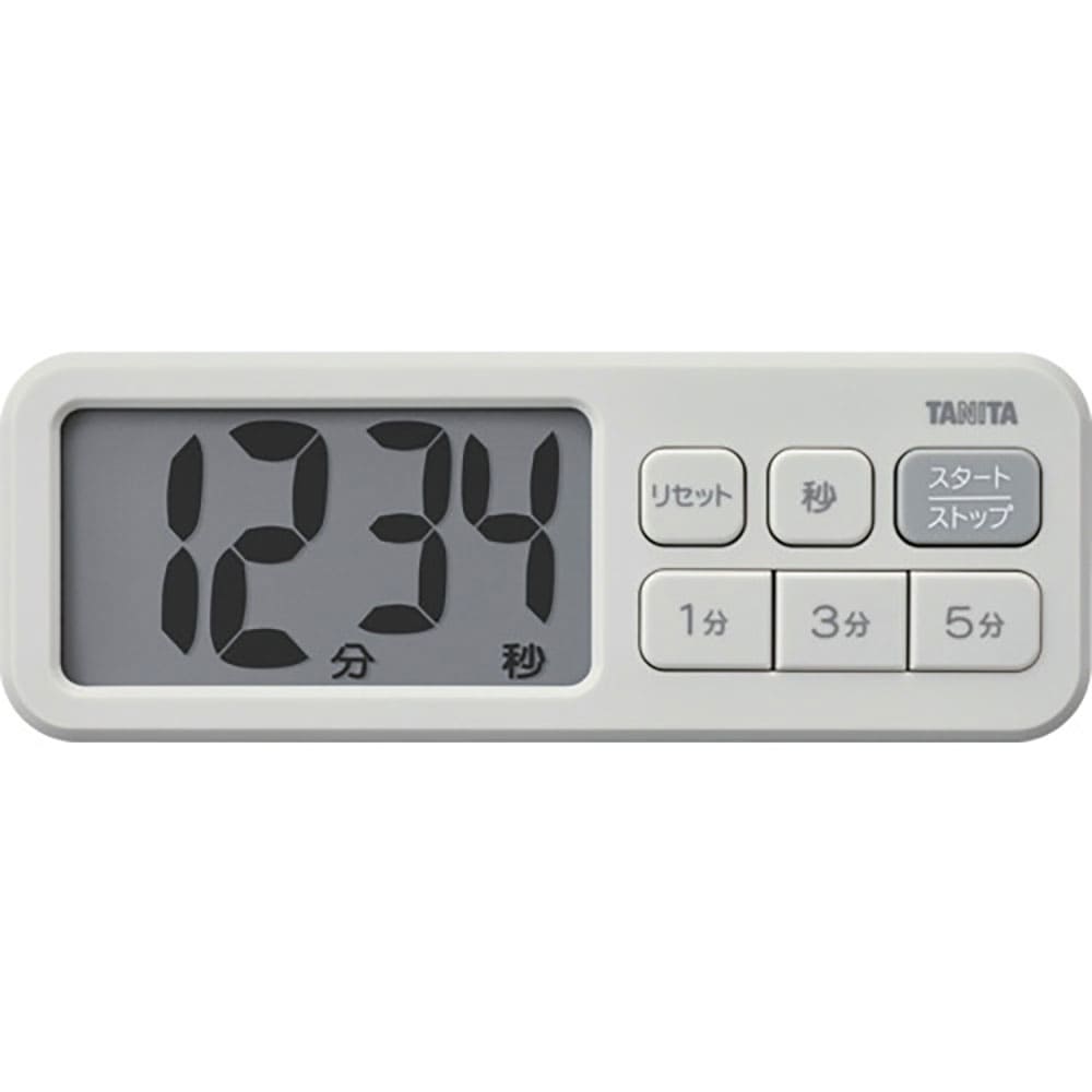 ＴＡＮＩＴＡ　抗菌でか見えタイマー　ＴＤ－４３１－ＧＹ　ＴＤ－４３１－ＧＹ＿