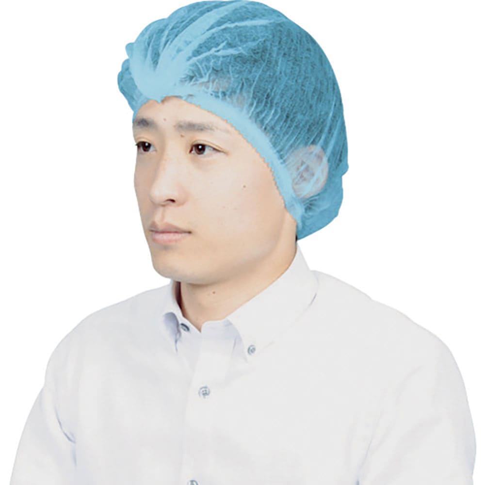 ＴＲＵＳＣＯ　使い捨てキャップ　ブルー　（１００枚入）　ＴＤＣ－４８０－１００Ｂ＿