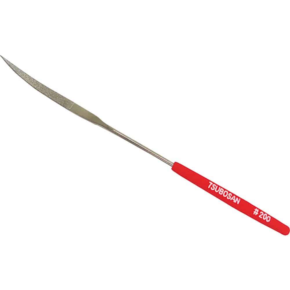 ツボサン　ダイヤモンドヤスリ　片コテ　半丸　＃２００　ＴＤＨＡ２０Ｊ＿