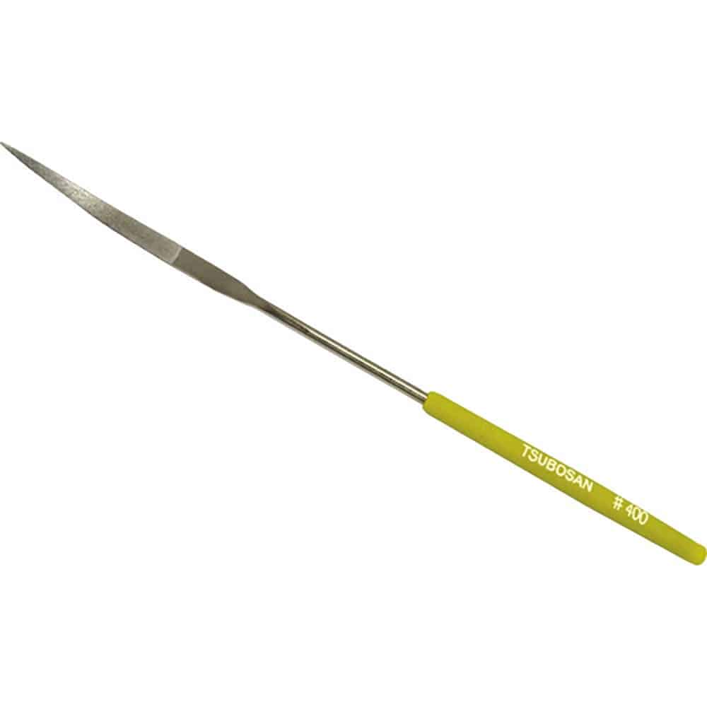 ツボサン　ダイヤモンドヤスリ　片コテ　半丸　＃４００　ＴＤＨＡ４０Ｊ＿