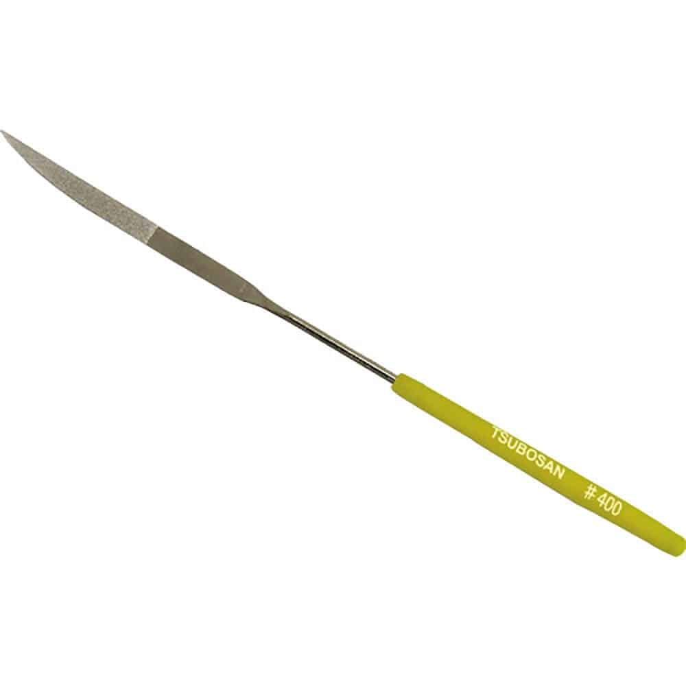 ツボサン　ダイヤモンドヤスリ　片コテ　刀刃　＃４００　ＴＤＫＨ４０Ｊ＿