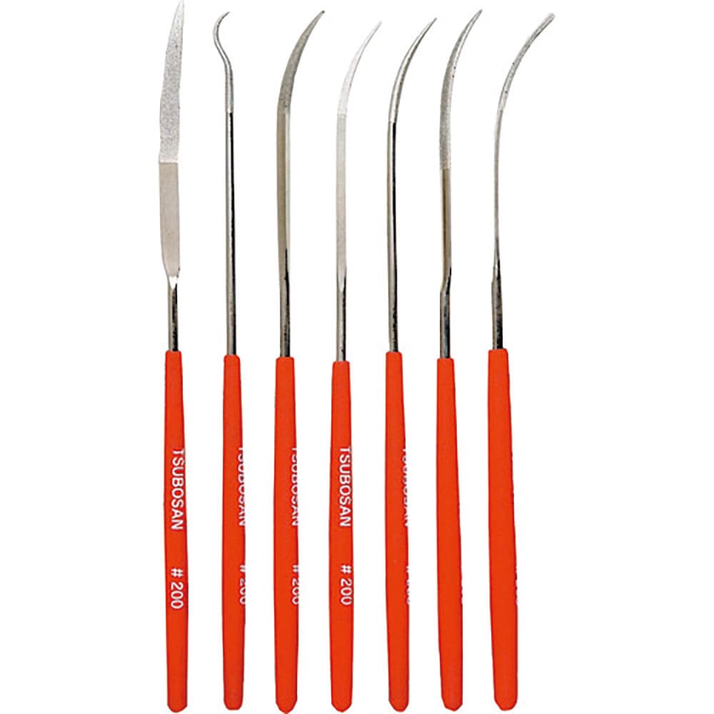 ツボサン　ダイヤモンドヤスリ　片コテ７種セット　＃４００　ＴＤＳＴ４０Ｊ＿