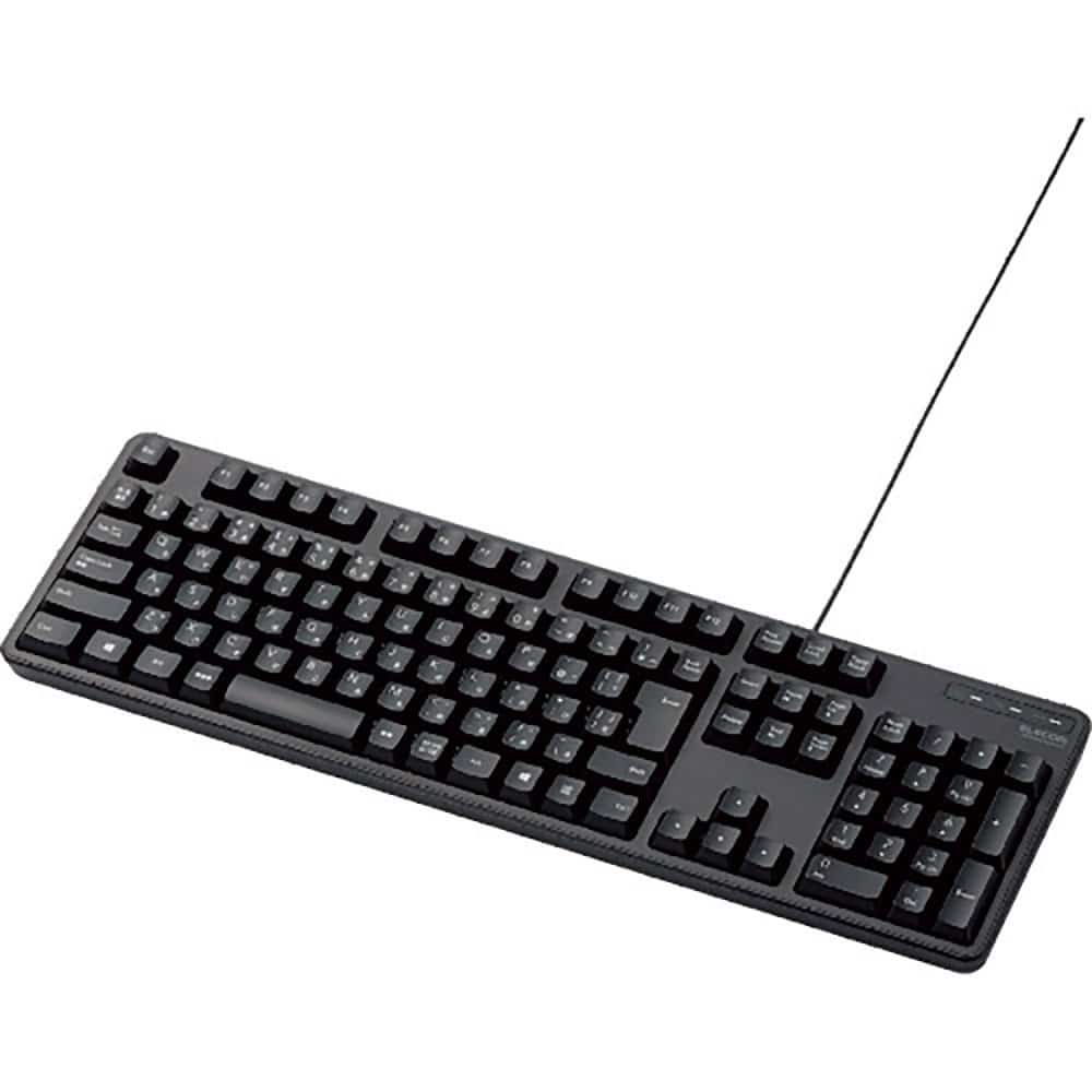 ＥＬＥＣＯＭ　有線フルキーボード　ＴＫ－ＦＣＭ１０４ＢＫ＿