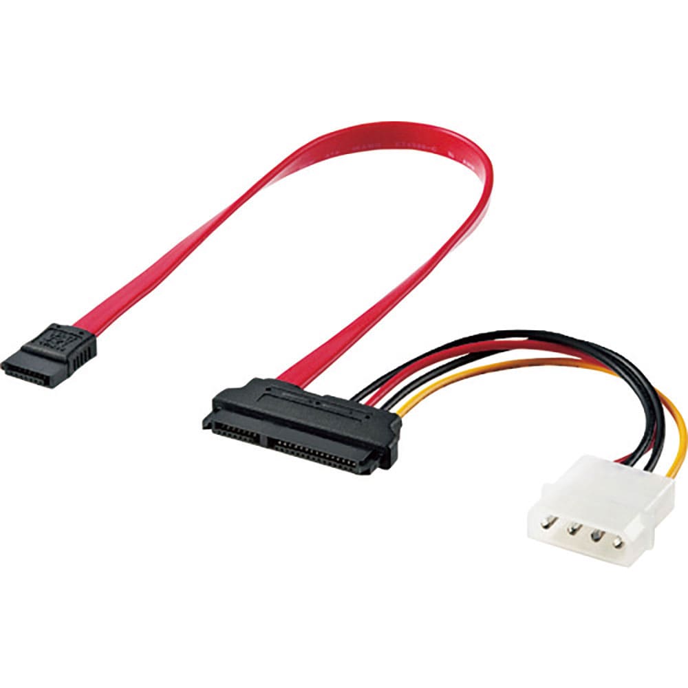 ＳＡＮＷＡ　電源コネクタ一体型ＳＡＴＡケーブル（０．３ｍ）　ＴＫ－ＰＷＳＡＴＡ７－０３＿