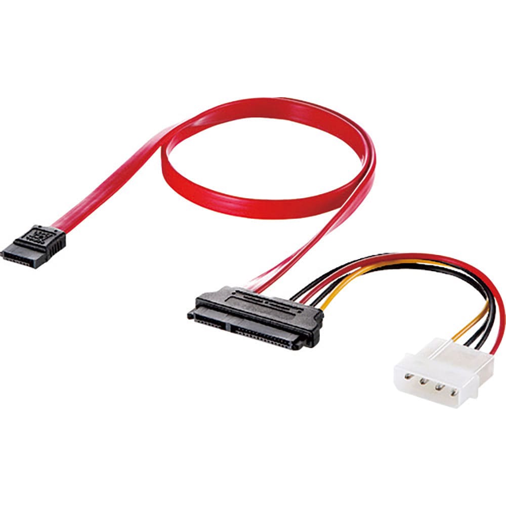 ＳＡＮＷＡ　電源コネクタ一体型ＳＡＴＡケーブル（０．５ｍ）　ＴＫ－ＰＷＳＡＴＡ７－０５＿
