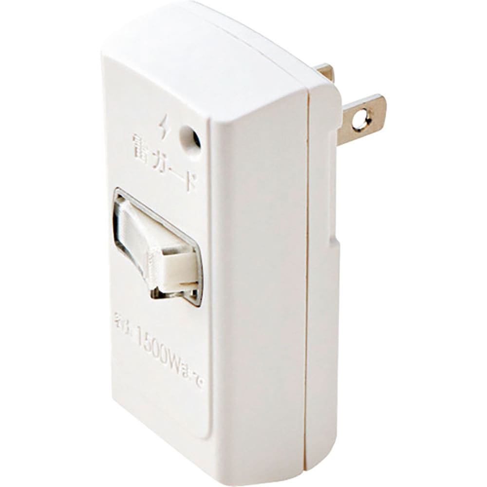 ＥＬＥＣＯＭ　スイッチタップ（雷ガード付き）　１個口　ホワイト　Ｔ－ＫＴＲ０２ＷＨ＿