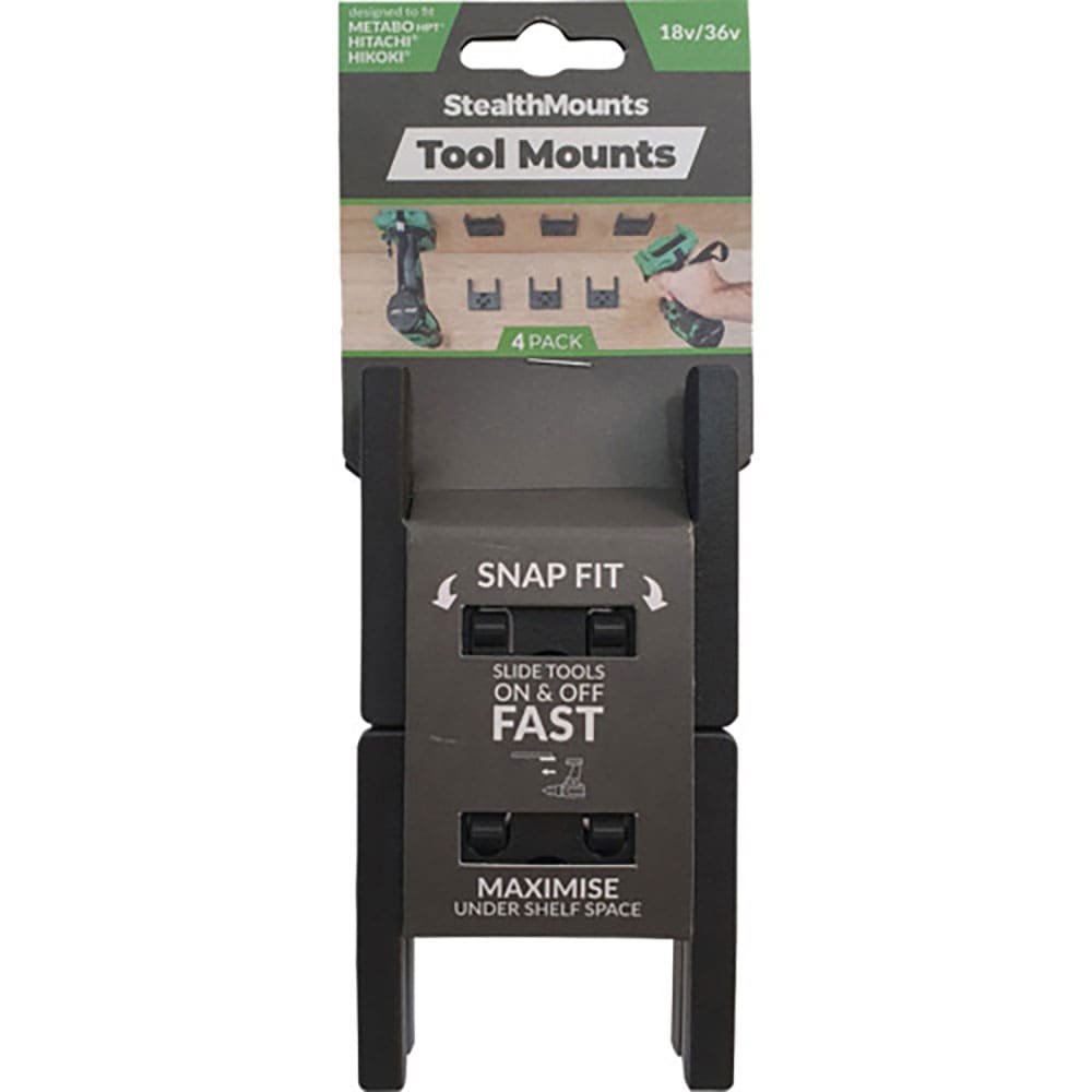 ステルスマウント　ツールマウントハイコーキ／メタボＨＰＴ／ヒタチ１８Ｖ用（４個入り）ブラック　ＴＭ＿