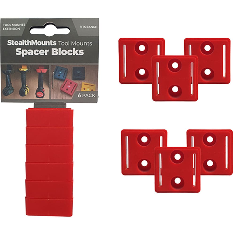 ステルスマウント　ツールマウントスペーサーブロック（６個入り）レッド　ＴＭＳＰＡＣＥ－ＲＥＤ－６＿