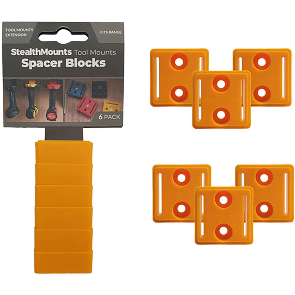 ステルスマウント　ツールマウントスペーサーブロック（６個入り）イエロー　ＴＭＳＰＡＣＥ－ＹＬＷ－６＿