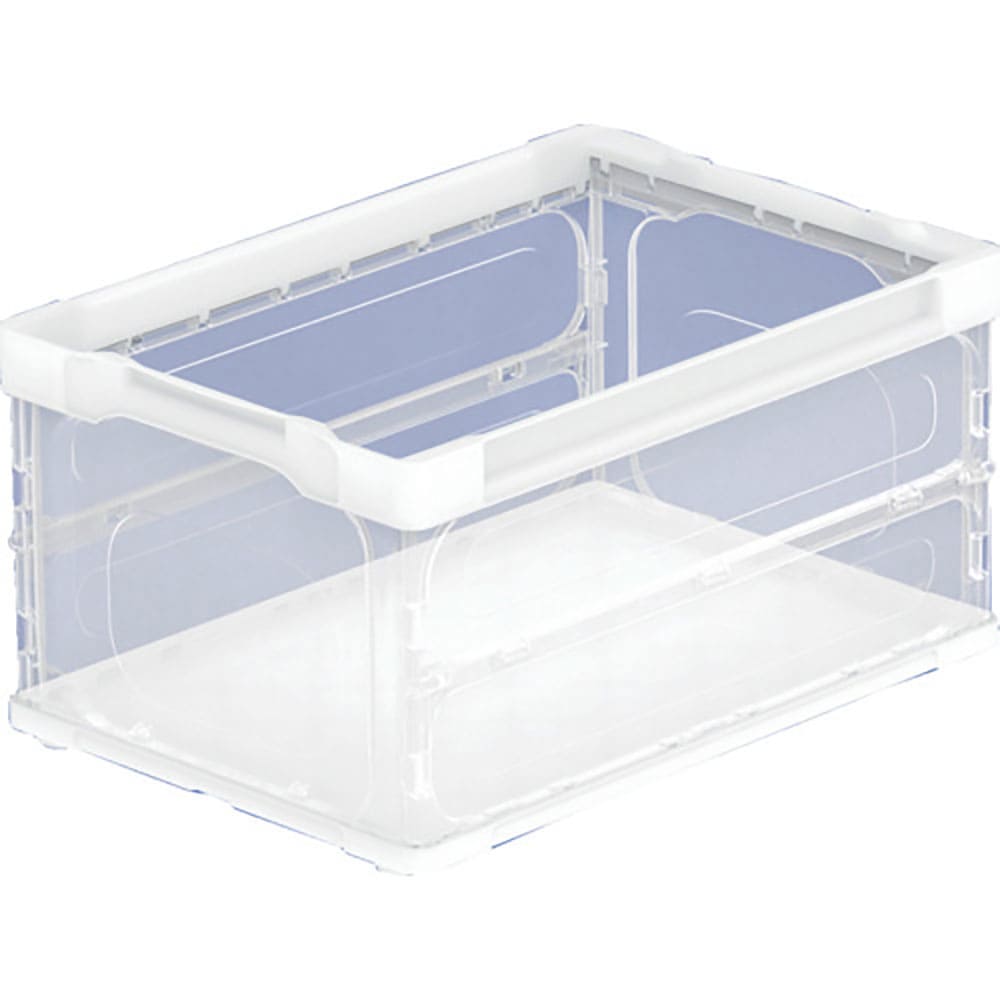 ＴＲＵＳＣＯ　オリコン　薄型軽量折りたたみコンテナ４０Ｌ　透明　ＴＲＬ－Ｓ４０ＴＭ＿