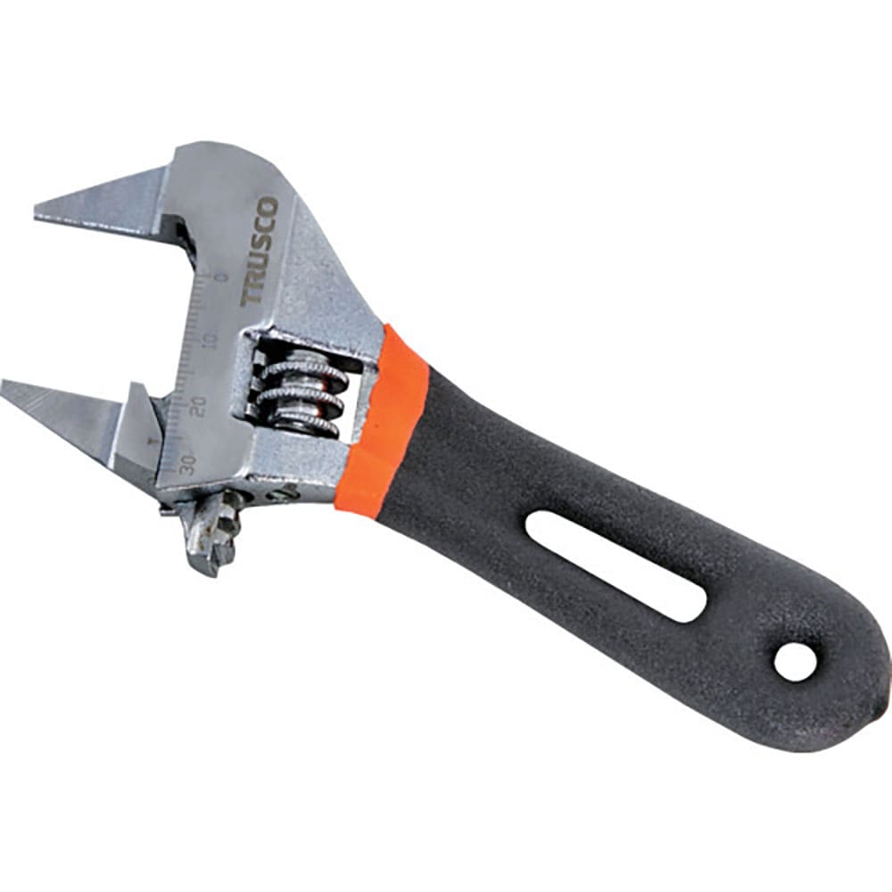 ＴＲＵＳＣＯ　薄口ワイドモンキーショートタイプ　口開き３０ｍｍ　ＴＲＭＷ－３０ＳＴ＿