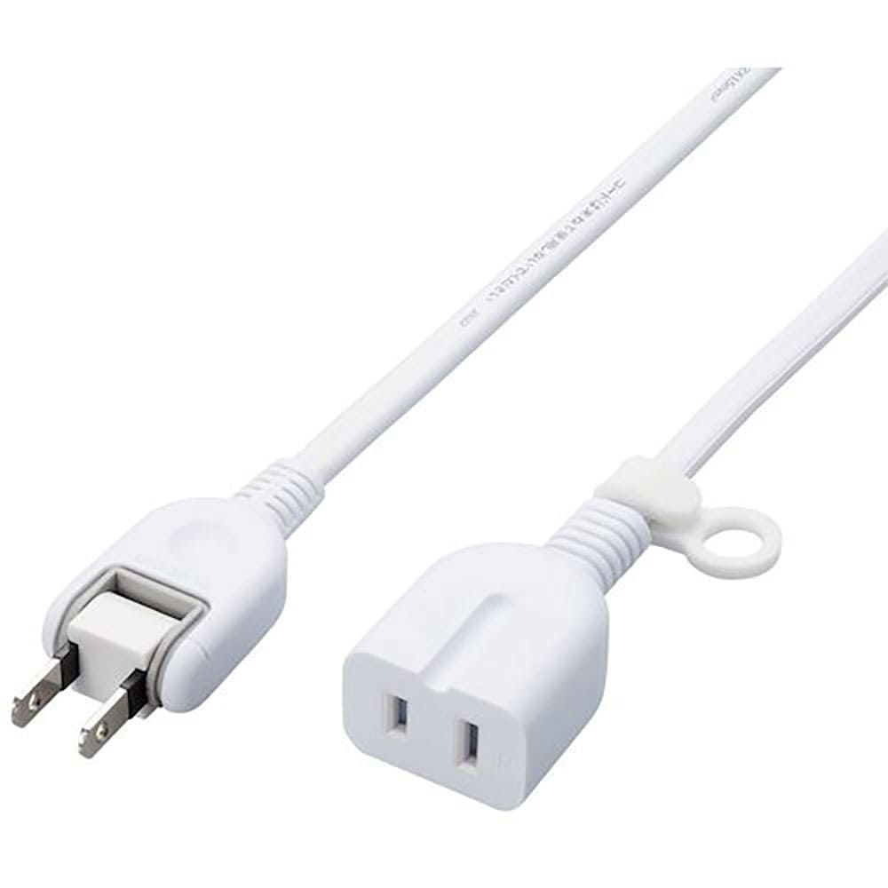 ＥＬＥＣＯＭ　延長タップ　スタンダード　ホコリ防止シャッター付　２．０ｍ　ホワイト　Ｔ－Ｘ０１－２＿
