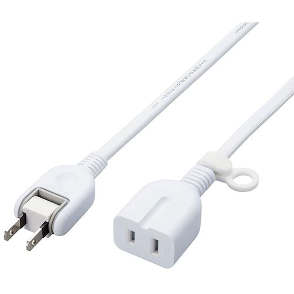ＥＬＥＣＯＭ　延長タップ　スタンダード　ホコリ防止シャッター付　３．０ｍ　ホワイト　Ｔ－Ｘ０１－２＿