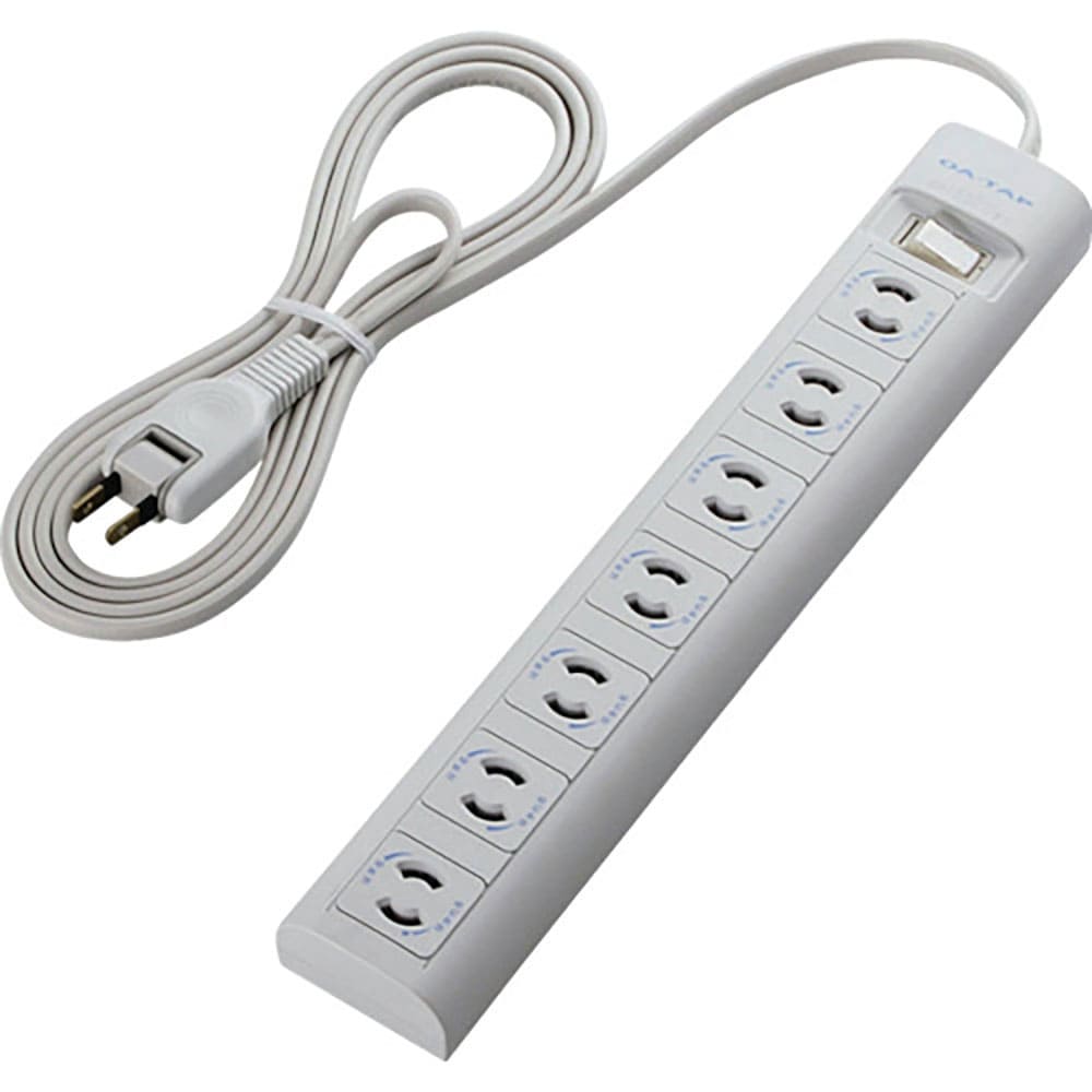 ＥＬＥＣＯＭ　ＯＡタップ　２Ｐ　７個口　マグネット　抜け止め　スイッチ　２ｍ　Ｔ－Ｙ３Ａ－２７２０＿