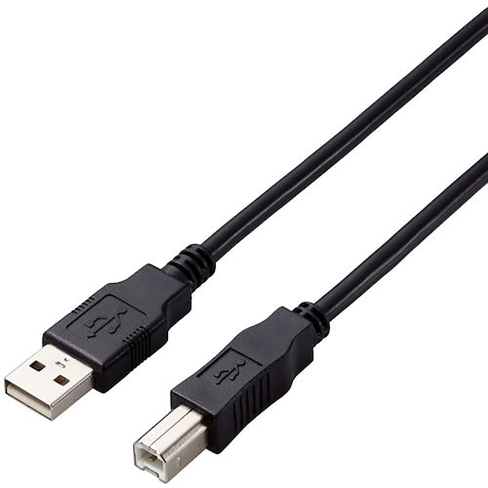 ＥＬＥＣＯＭ　ＵＳＢ２．０ケーブル　Ａ－Ｂタイプ　仕様固定　３ｍ　ブラック　Ｕ２Ｃ－ＡＢ３０ＢＫ／＿