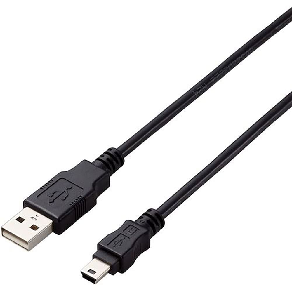 ＥＬＥＣＯＭ　ＵＳＢ２．０ケーブル　Ａ－ｍｉｎｉＢタイプ　仕様固定　０．５ｍ　ブラック　Ｕ２Ｃ－Ａ＿