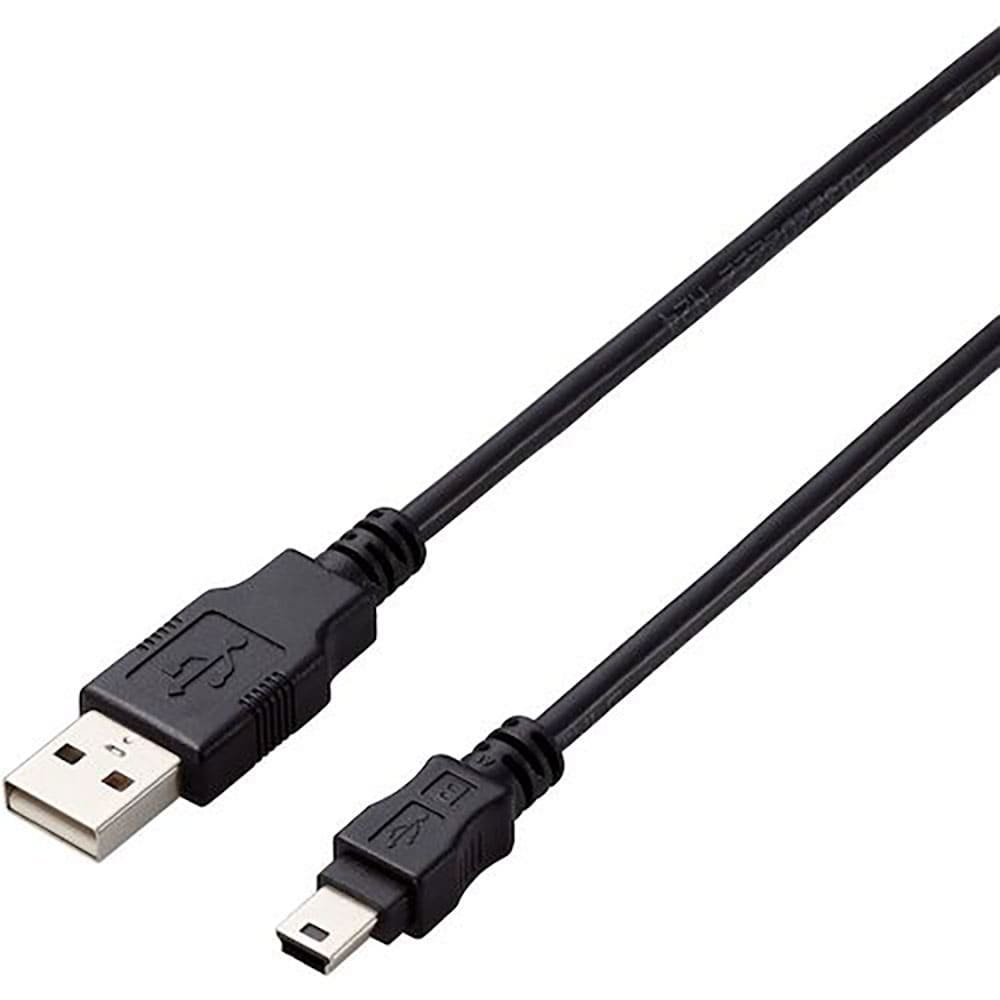 ＥＬＥＣＯＭ　ＵＳＢ２．０ケーブル　Ａ－ｍｉｎｉＢタイプ　仕様固定　１．５ｍ　ブラック　Ｕ２Ｃ－Ａ＿