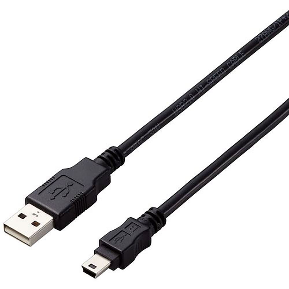 ＥＬＥＣＯＭ　ＵＳＢ２．０ケーブル　Ａ－ｍｉｎｉＢタイプ　仕様固定　３ｍ　ブラック　Ｕ２Ｃ－ＡＭ３＿