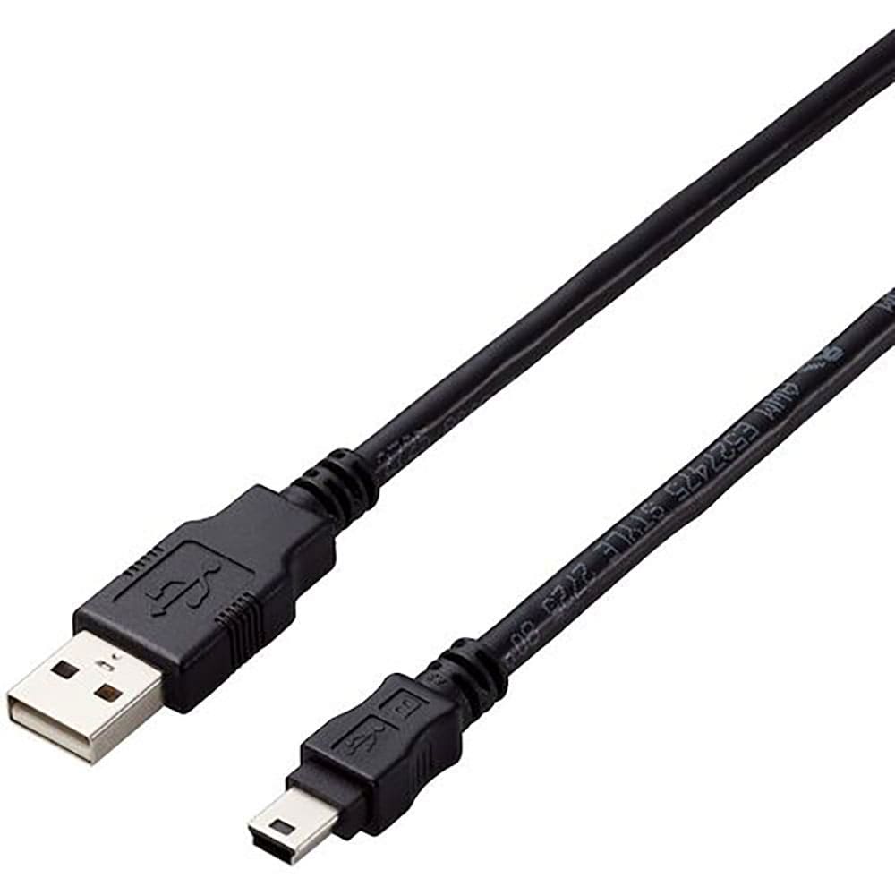 ＥＬＥＣＯＭ　ＵＳＢ２．０ケーブル　Ａ－ｍｉｎｉＢタイプ　仕様固定　５ｍ　ブラック　Ｕ２Ｃ－ＡＭ５＿