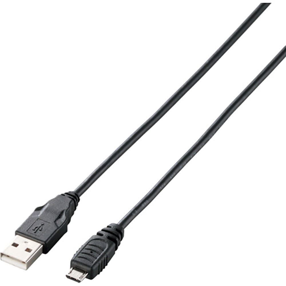 ＥＬＥＣＯＭ　ＵＳＢ２．０ケーブル　Ａ－ｍｉｃｒｏＢタイプ　１．５ｍ　ブラック　Ｕ２Ｃ－ＡＭＢ１５＿