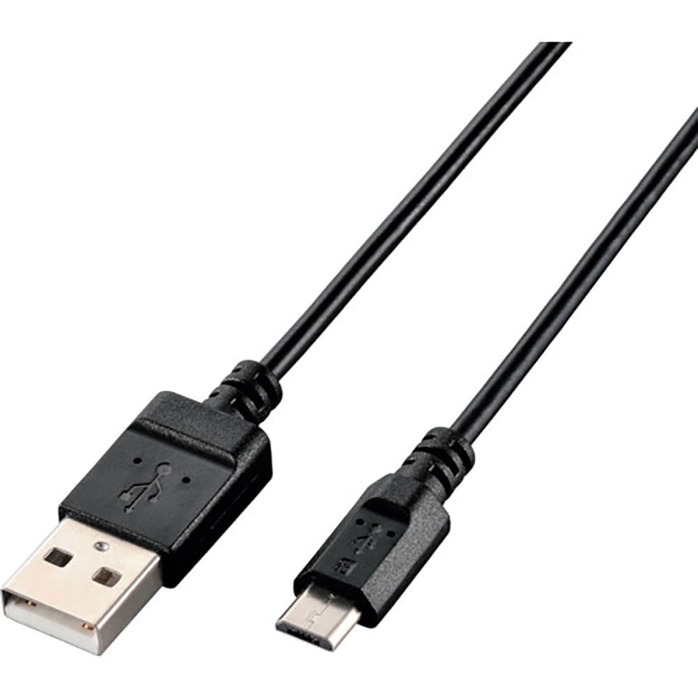 ＥＬＥＣＯＭ　エコＵＳＢ２．０ケーブル　Ａ－ＭｉｃｒｏＢ　０．６ｍ　ブラック　Ｕ２Ｃ－ＪＡＭＢ０６＿