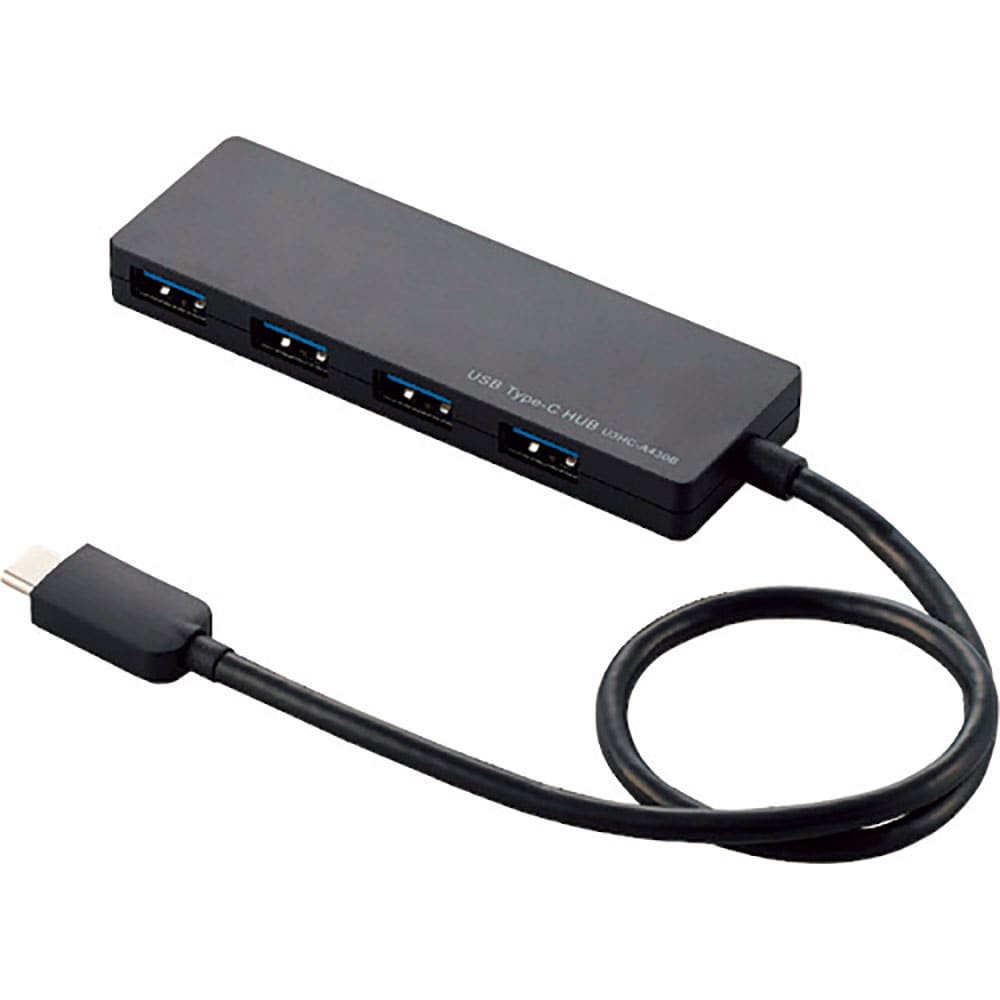 ＥＬＥＣＯＭ　ＵＳＢ　Ｔｙｐｅ－Ｃ接続４ポートＵＳＢ３．１ハブ　Ｕ３ＨＣ－Ａ４３０ＢＢＫ＿