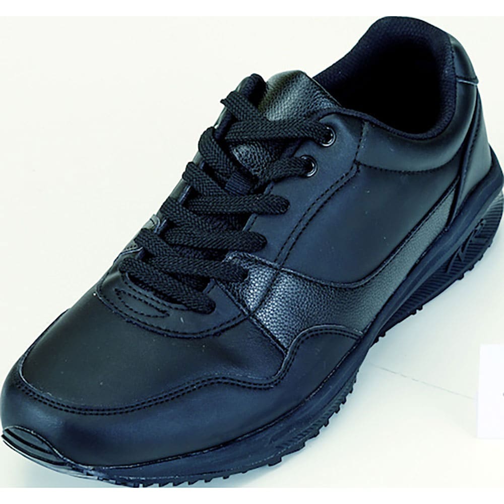 日進　耐滑先芯なしスニーカー　ハイパーＶ　＃００６（ひもタイプ）ブラック　２６．５ｃｍ　Ｖ００６Ｂ＿