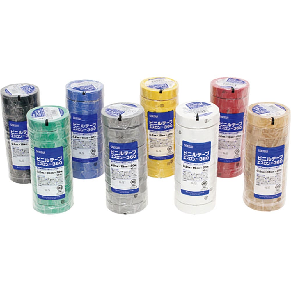 積水　エスロンテープ＃３６０　１９×２０　茶　Ｖ３６０Ｂ２Ｎ＿