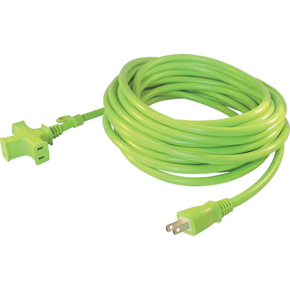 正和電工　トライアングルマルチタップ　１２５Ｖ－１５Ａ　１０ｍ　緑　ＶＣＴＭ－１０ＧＮ＿