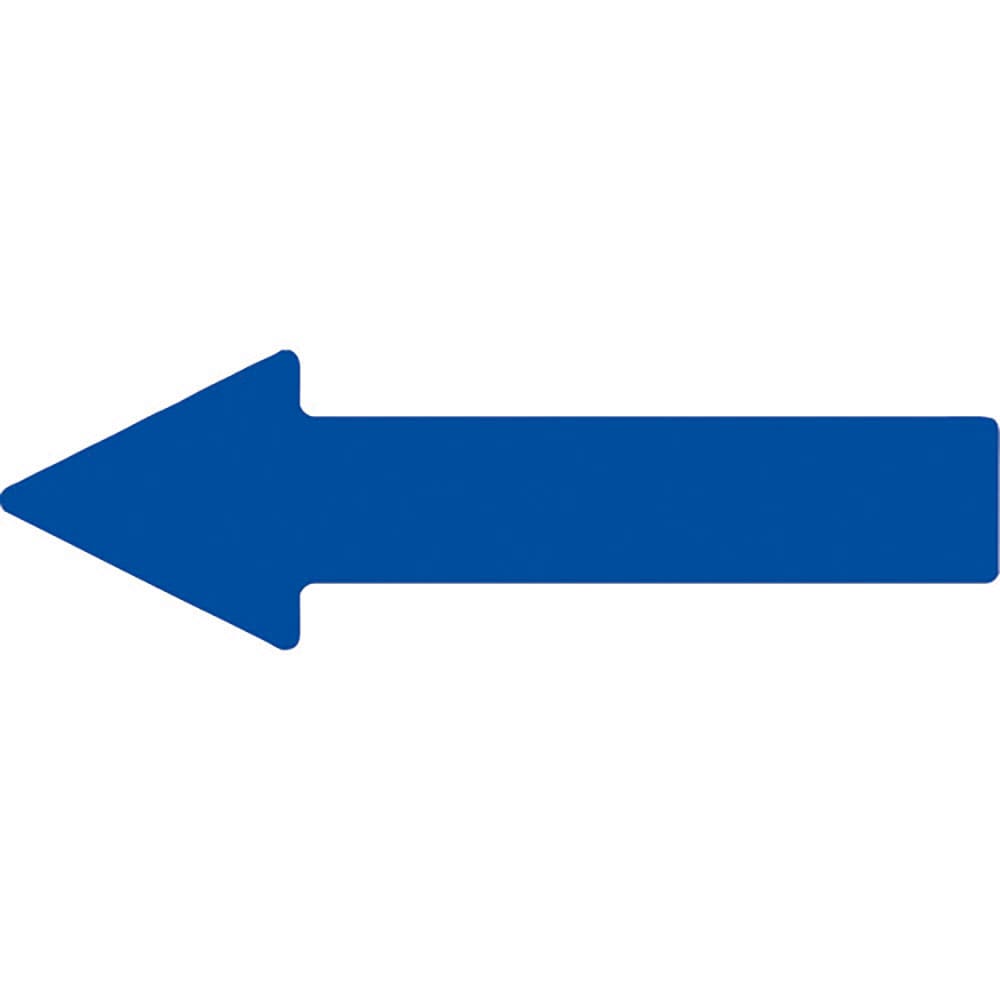 ミドリ安全　ベルデビバ矢印テープ　青　１０枚入　ＶＨＴ－ＹＡＪＩＲＵＳＨＩ－ＢＬ＿