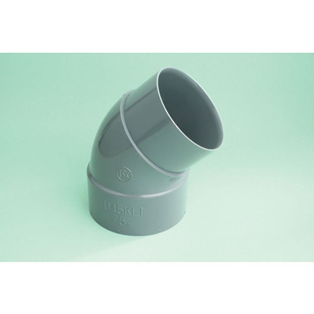 トーエー　ＶＵ継手　４５°片受片差しエルボ　５０　ＶＵ４５ＫＬＩ５０＿