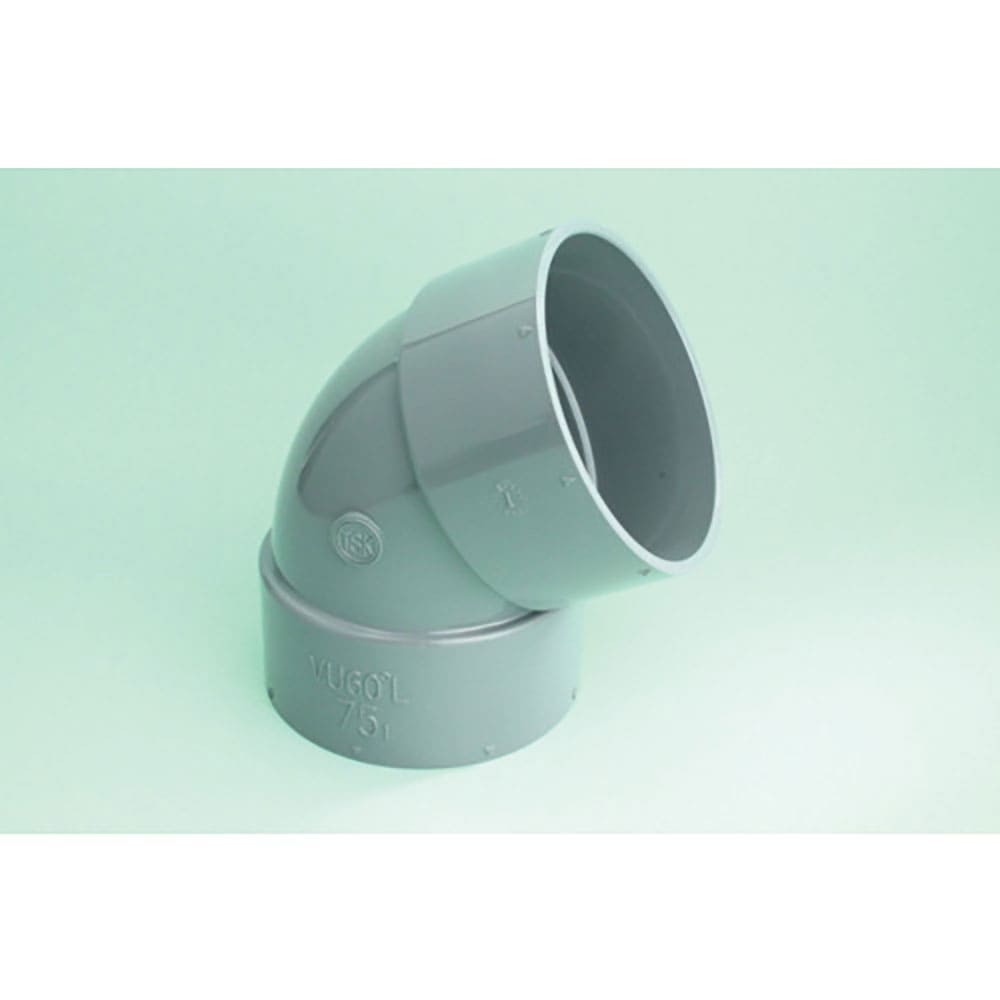 トーエー　ＶＵ継手　６０°エルボ　７５　ＶＵ６０Ｌ７５＿