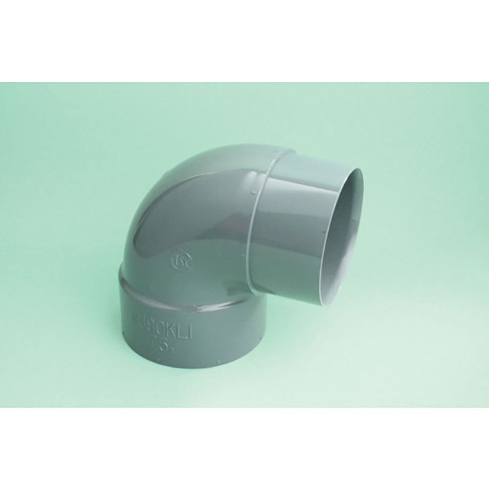 トーエー　ＶＵ継手　９０°片受エルボ　７５　ＶＵ９０ＫＬ７５＿
