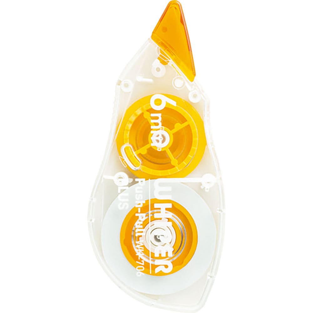 ＰＬＵＳ　４９９６３）修正テ－プ使い切りタイプ１２ｍテ－プ幅６ｍｍ　ＷＨ－７０６＿