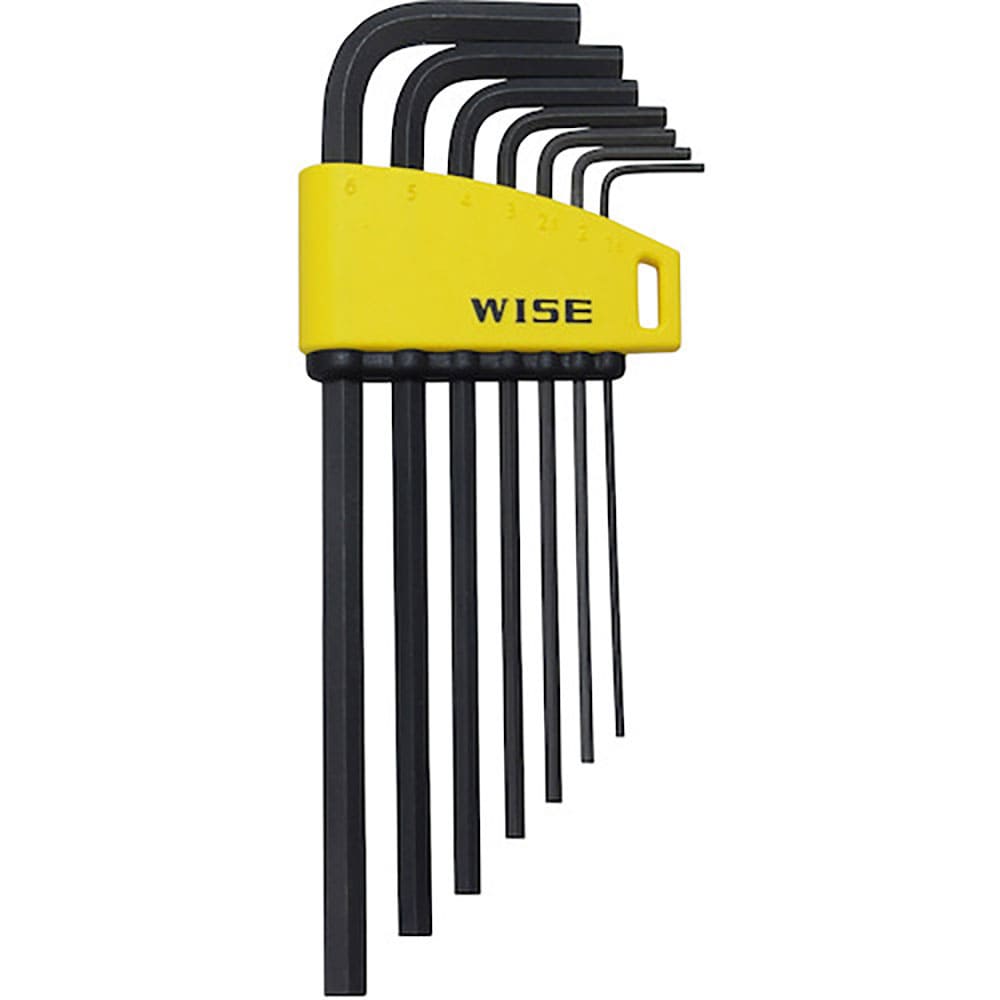 ＷＩＳＥ　六角レンチ　黒染め７本セット（セミロング）　ＷＬＨ２３０Ｂ－７Ｓ＿