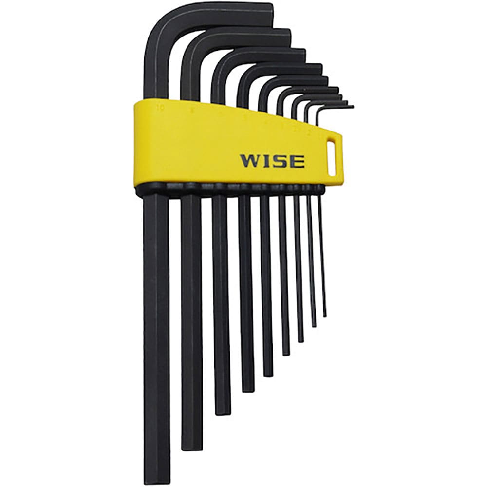 ＷＩＳＥ　六角レンチ　黒染め９本セット（セミロング）　ＷＬＨ２３０Ｂ－９Ｓ＿