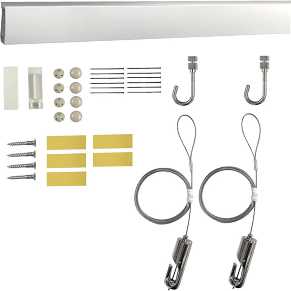 福井金属工芸　レールサン　ピクチャーレール　壁面用　Ｌ＝１００ｃｍ　Ａセット　ＷＲＳ－１００Ａ　Ｗ＿