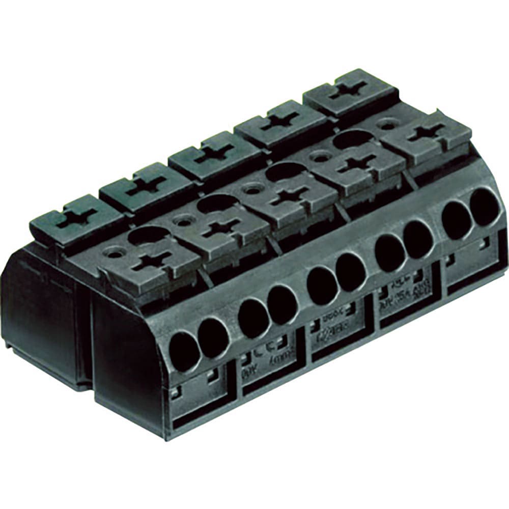 ＷＡＧＯ　スプリング式中継端子台　ＷＴＢシリーズ　４線式５極　（１０個入）　ＷＴＢ３０－５＿