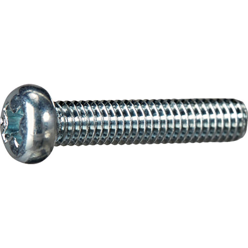 ＴＲＵＳＣＯ　ナベ頭小ねじ　三価白　全ネジ　Ｍ３×８　５０本入　少量パック　Ｙ８２４－０３０８＿