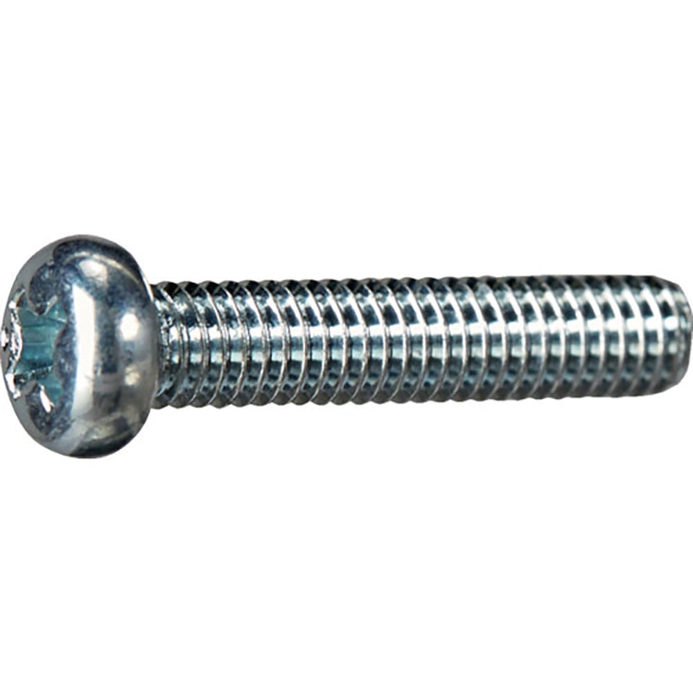 ＴＲＵＳＣＯ　ナベ頭小ねじ　三価白　全ネジ　Ｍ５×２０　１０本入　少量パック　Ｙ８２４－０５２０＿