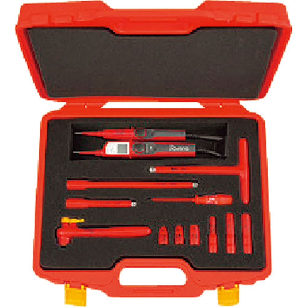 ＫＴＣ　絶縁工具セットＢ　ＡＣ１０００Ｖ、ＤＣ１５００Ｖまで対応　１２点セット　ＺＴＢ３１１ＶＢ＿