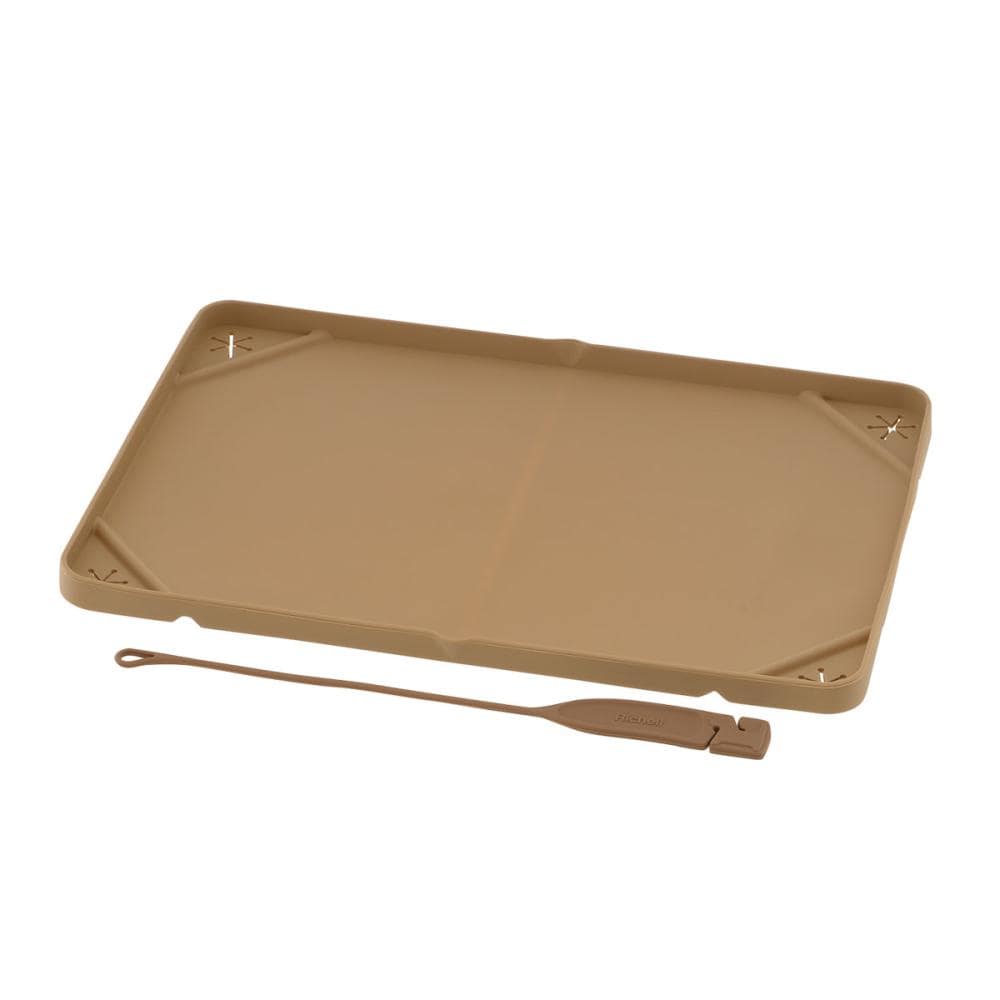 リッチェル　おでかけシーツトレー　レギュラー　ブラウン