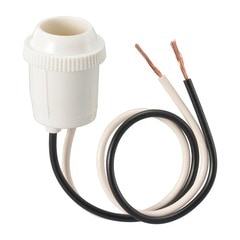照明用プラソケット　Ｅ１７用　ＨＳ－Ｌ１７ＴＰＳ－Ｗ　０６－５３４１